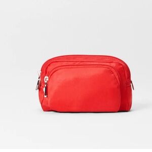 MZ Wallace Small Chelsea Cosmetic Case in Bright Cherry